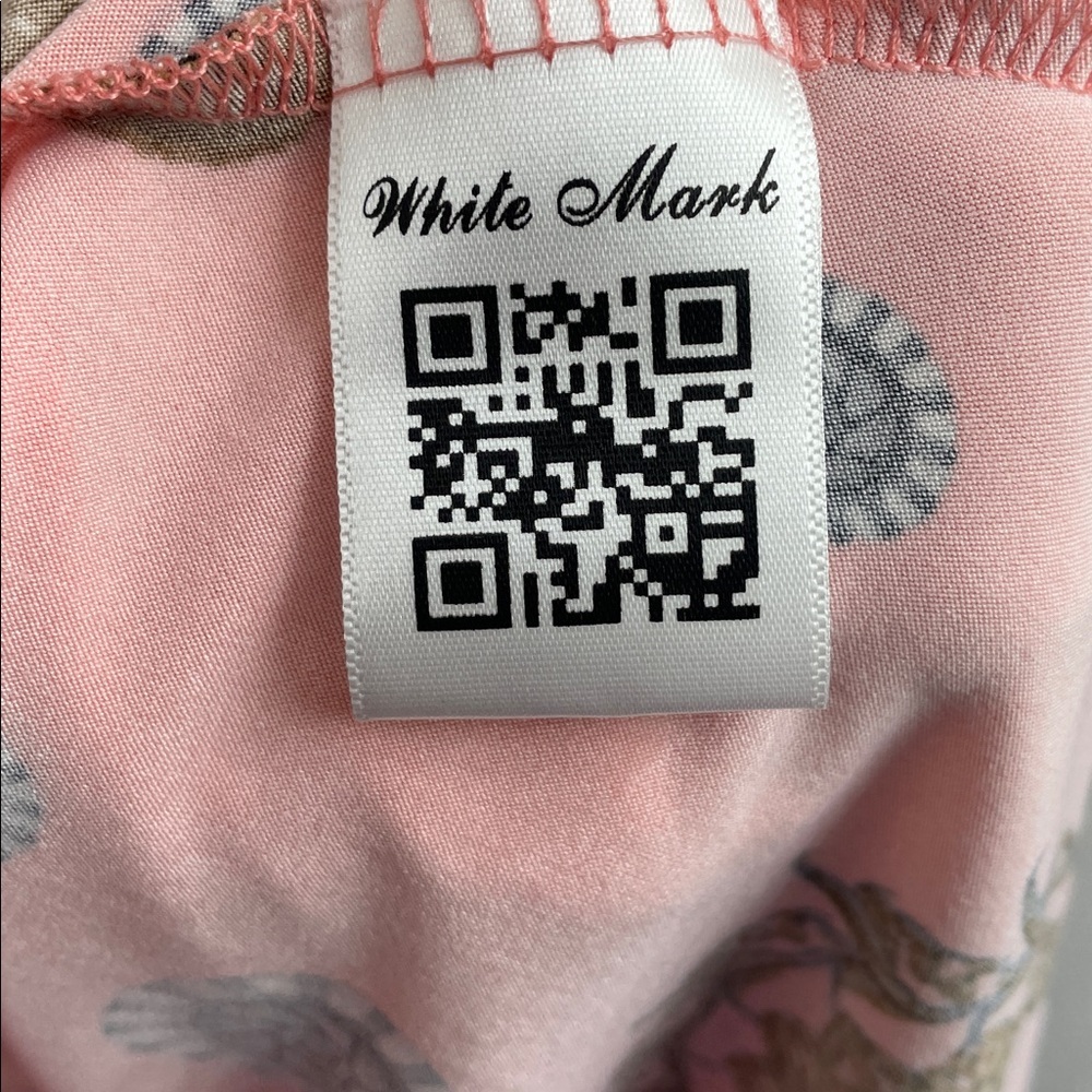 White Mark Coral Patterned Tunic - Picture 8 of 9
